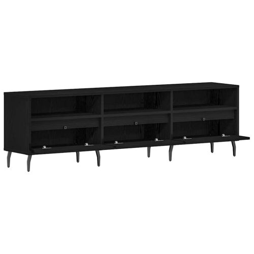ТВ шкаф Черния дъб 150 x 30 x 44,5 см Инженерно дърво