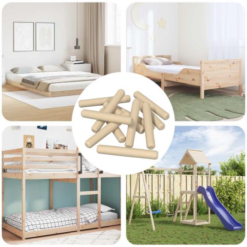 Дървени дюбели 12000 pcs Кафяво Масивна дървесина