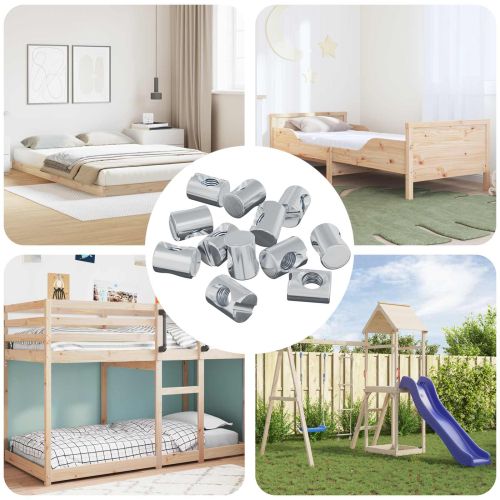 Винтови гайки 3462 pcs Сребрист M6 x 13 мм Метал