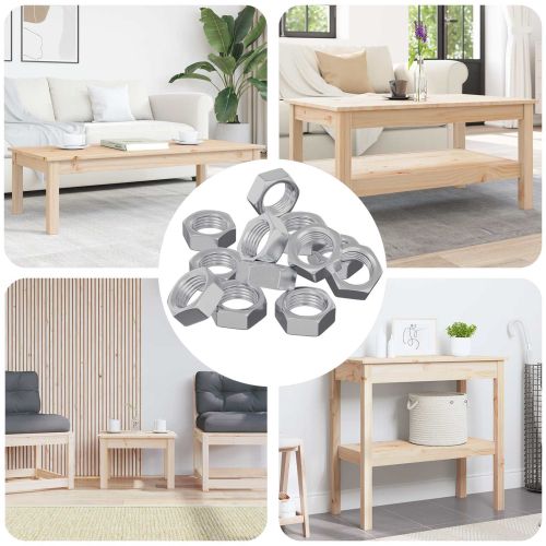 Шестоъгълна гайка 23377 pcs Сребрист Метал