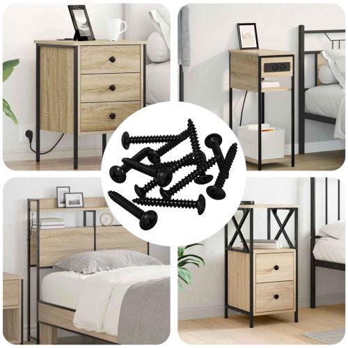 Нокът за пробиване 8219 pcs Черно Стомана