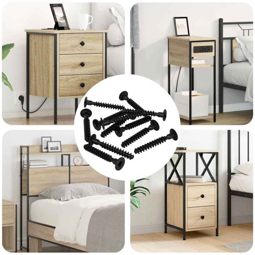 Гнездова капачка с главичка 12 pcs Черно M5 x 40 мм Желязо