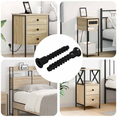 Гнездова капачка с главичка 2 pcs Черно 7 x 40 мм Желязо