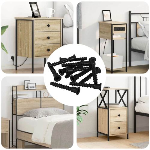 Гнездова капачка с главичка 3072 pcs Черно 7 x 40 мм Желязо