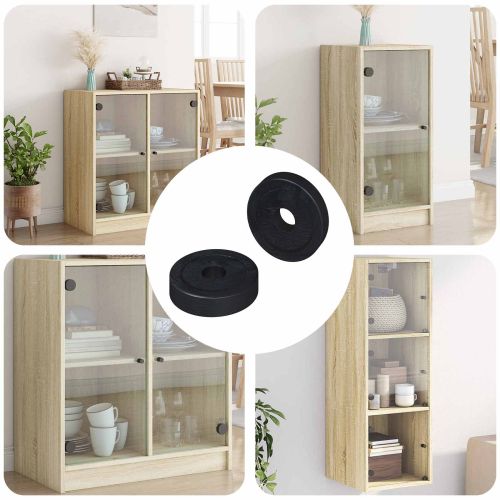 подходящ за плоска шайба 2 pcs Черно ∅15 x 3 мм PVC кополимер