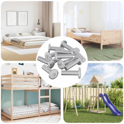 Винт 1593 pcs Сребрист 8 х 25 мм Стомана