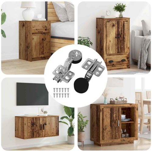 Панта 2 pcs Сребрист 35 мм Желязо