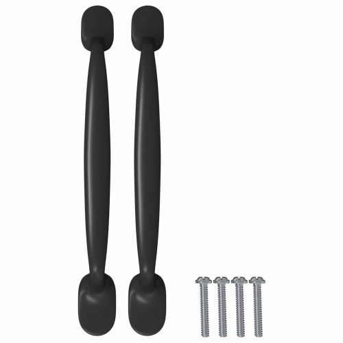 Дръжка за мебели 2 pcs Черно 130 x 19,4 x 22,3 мм Алуминий