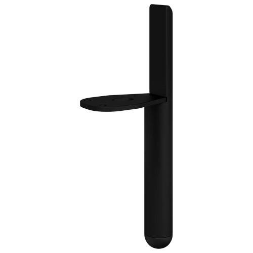 Крака за мебели 12 pcs Черно 66 x 36 x 160 мм Желязо