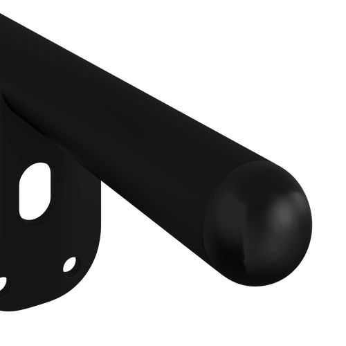 Крака за мебели 12 pcs Черно 66 x 36 x 160 мм Желязо