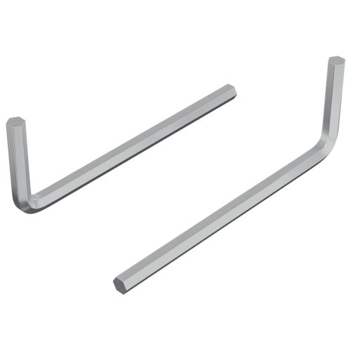 Хекс ключ 2 pcs Сребрист 20 x 52 мм Стомана