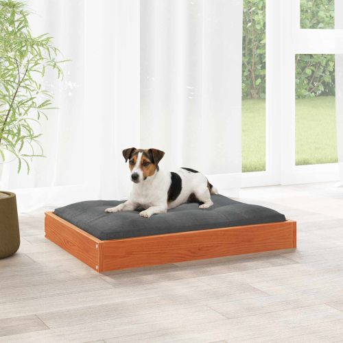 Кучешко легло Кафяво с восъчно покритие 72 x 54 x 9 см