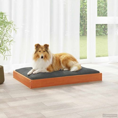 Кучешко легло Кафяво с восъчно покритие 92 x 64 x 9 см