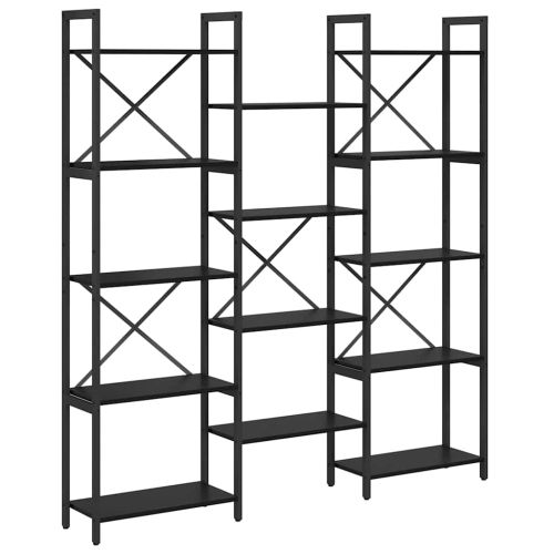 Рафт за книги Черния дъб 156 x 25 x 167 см Инженерно дърво