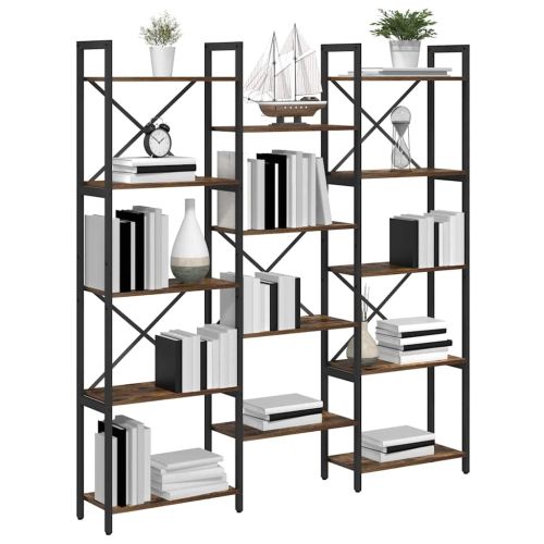 Рафт за книги Сонома дъб 156 x 25 x 167 см Инженерно дърво