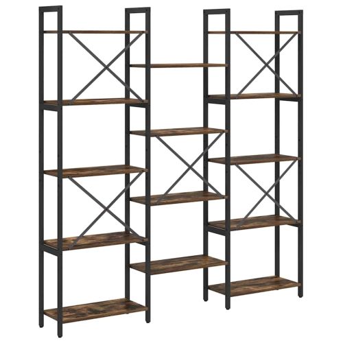 Рафт за книги Сонома дъб 156 x 25 x 167 см Инженерно дърво
