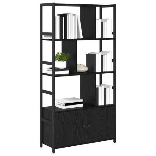 Рафт за книги 80 x 30 x 155,5 см Инженерна дървесина Черния дъб