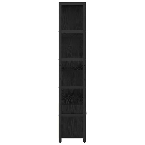 Рафт за книги 80 x 30 x 155,5 см Инженерна дървесина Черния дъб