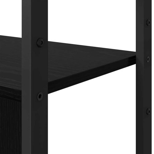 Рафт за книги 80 x 30 x 155,5 см Инженерна дървесина Черния дъб