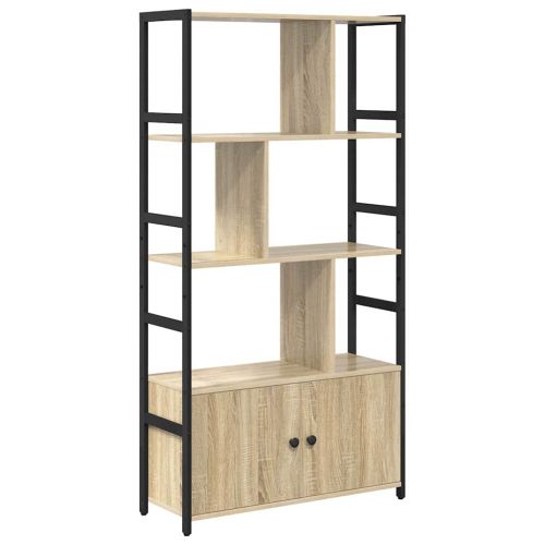 Рафт за книги Сонома дъб 80 x 30 x 155,5 см Инженерно дърво