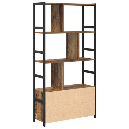 Рафт за книги 80 x 30 x 155,5 см Инженерна дървесина