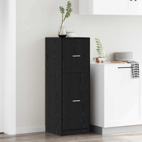 Аптекарски шкаф Черен дъб 40 x 41 x 118 см Инженерно дърво
