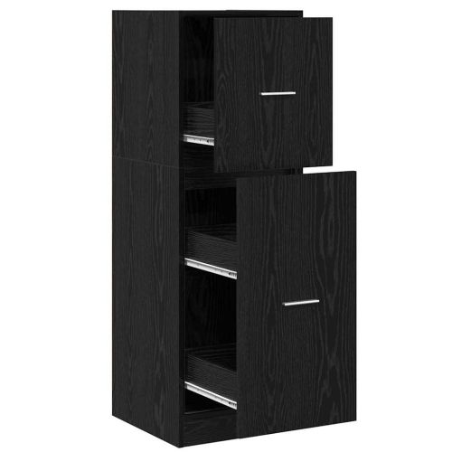 Аптекарски шкаф Черен дъб 40 x 41 x 118 см Инженерно дърво