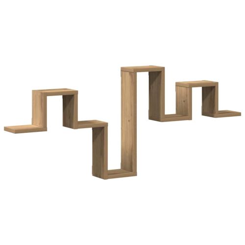 Стенен рафт Монтиране на стена Дъб 104.5 x 43 x 10 см