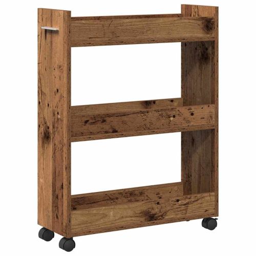 За шкафове с колело Старо дърво 60 x 22 x 79 см