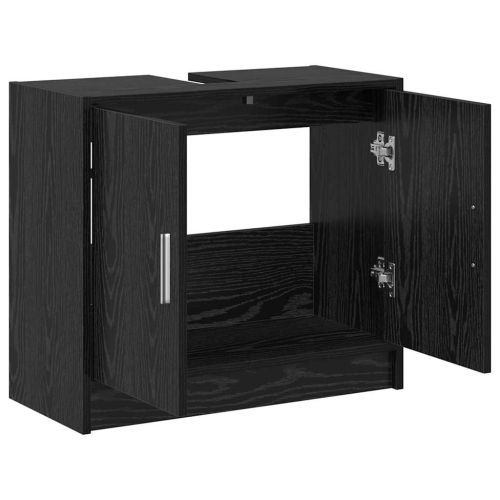Шкаф за баня с врата Черния дъб 63 x 29 x 55 cm Инженерно дърво
