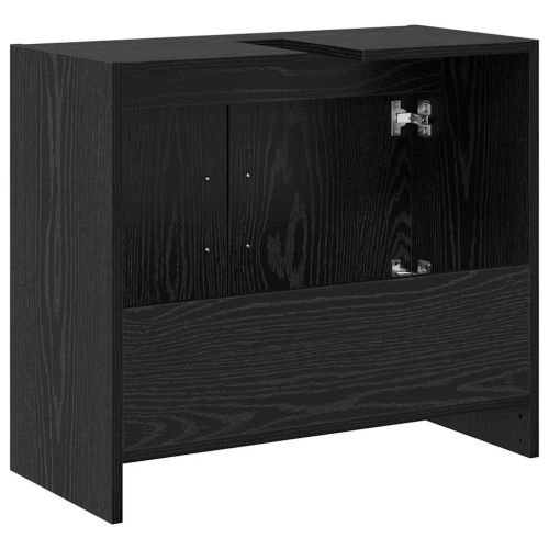 Шкаф за баня с врата Черния дъб 63 x 29 x 55 cm Инженерно дърво