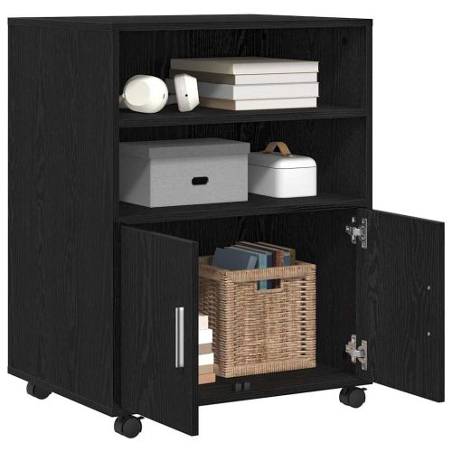 За шкафове Черния дъб 60 x 48 x 74.5 см С колела