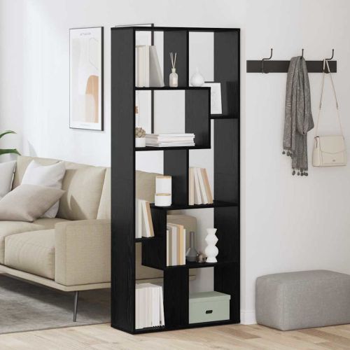Шкаф за книги Черния дъб 67 x 25 x 162 см Инженерно дърво