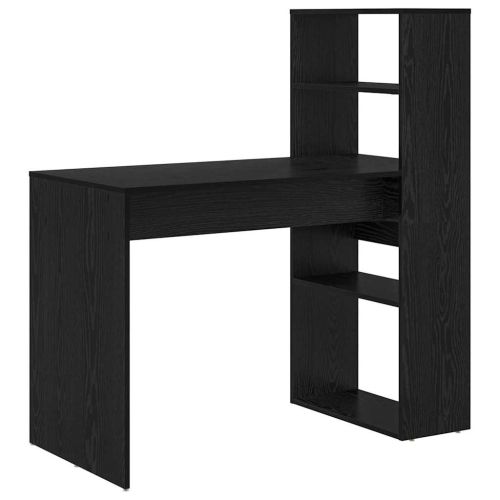 Бюро с рафт Черния дъб 113 x 54 x 120 см Инженерно дърво