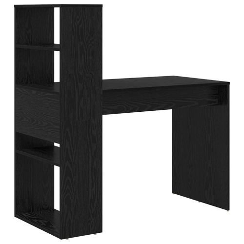 Бюро с рафт Черния дъб 113 x 54 x 120 см Инженерно дърво