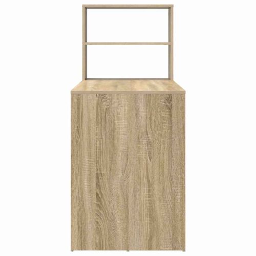 Бюро с рафт Сонома дъб 113 x 54 x 120 см Инженерно дърво