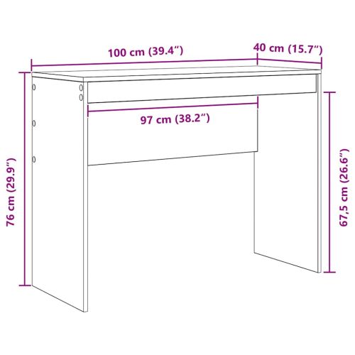 Бюро Дъб 100 x 40 x 76 см