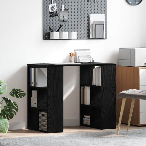 Бюро с рафт Черния дъб 90 x 50 x 75 см Инженерно дърво