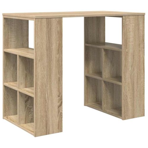 Бюро с рафт Сонома дъб 90 x 50 x 75 см Инженерно дърво