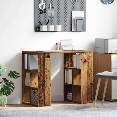 Бюро с рафт Старо дърво 90 x 50 x 75 см Инженерно дърво