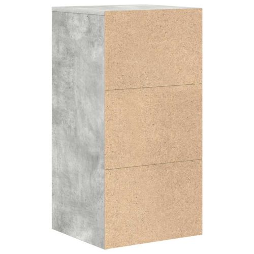 Служебен шкаф с чекмедже Циментено сиво 38 x 34 x 75 см
