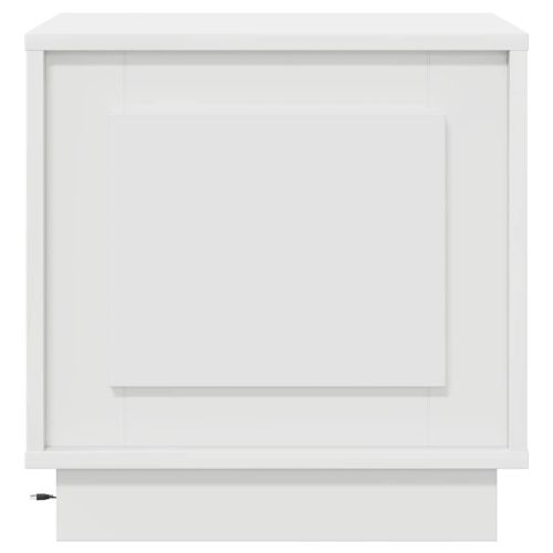Нощен шкаф Бяло 44 x 34,5 x 45 см Инженерна дървесина