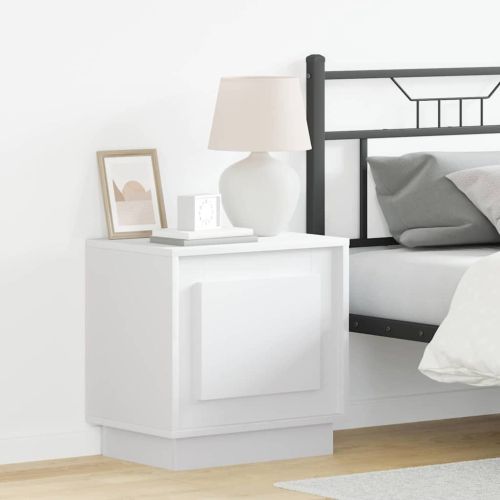 Нощен шкаф 2 pcs Бяло 44 x 34,5 x 45 см Инженерно дърво
