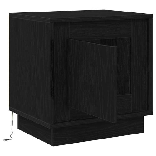 Нощен шкаф Черно 44 x 34,5 x 45 см Инженерно дърво