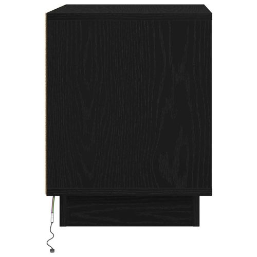 Нощен шкаф 2 pcs Черно 44 x 34,5 x 45 см Инженерно дърво