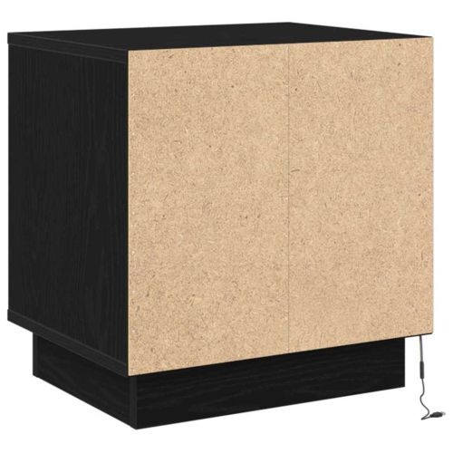 Нощен шкаф 2 pcs Черно 44 x 34,5 x 45 см Инженерно дърво
