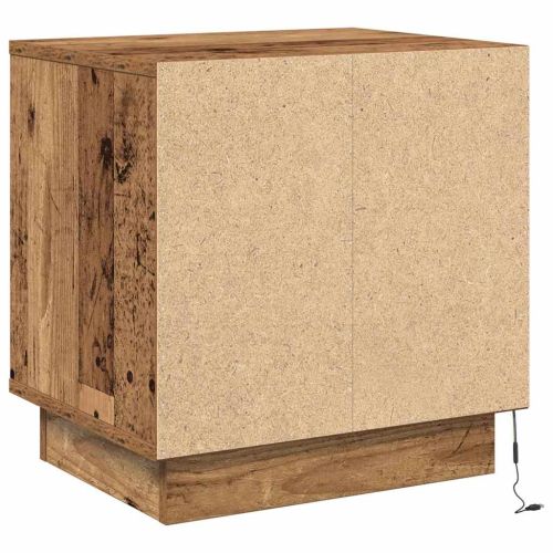 Нощен шкаф 2 pcs Старо дърво 44 x 34,5 x 45 см Инженерно дърво