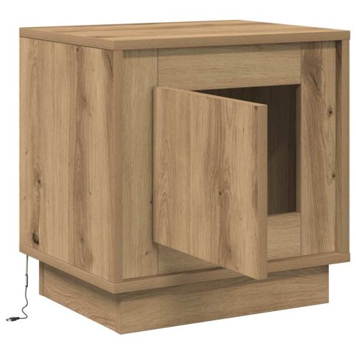 Нощен шкаф 2 pcs Дъб 44 x 34,5 x 45 см Инженерно дърво