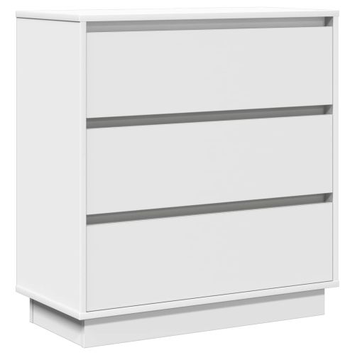 Нощен шкаф с чекмедже Бяло 71 x 34,5 x 75 см Инженерно дърво