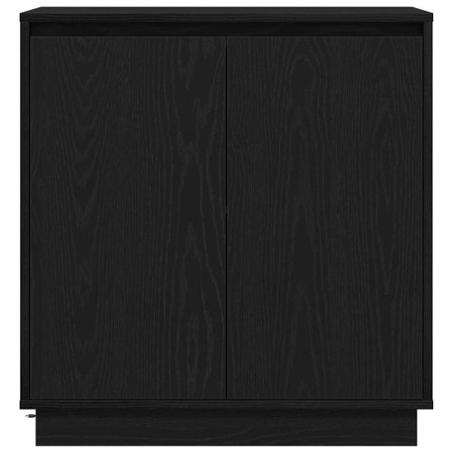 LED конзолна маса Черен дъб 71 x 34,5 x 75 см